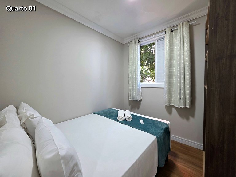 Apt 202 com 3 quartos 10min Paraguai e 5min centro
