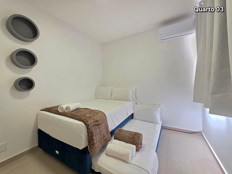 Apt aconchegante com 2 quartos próx à Roda Gigante