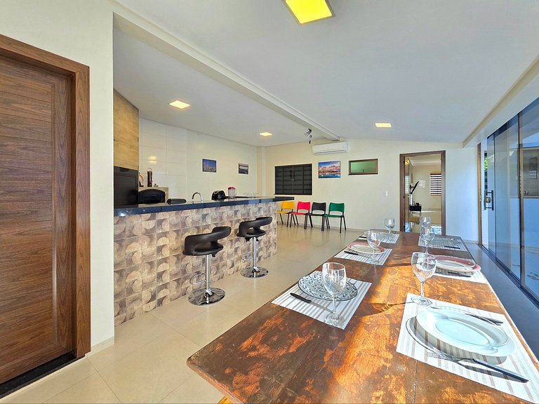 Casa 3 Quartos - ótima area gourmet 10m PY