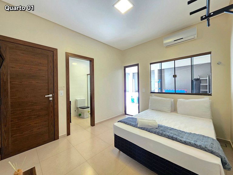 Casa 3 Quartos - ótima area gourmet 10m PY
