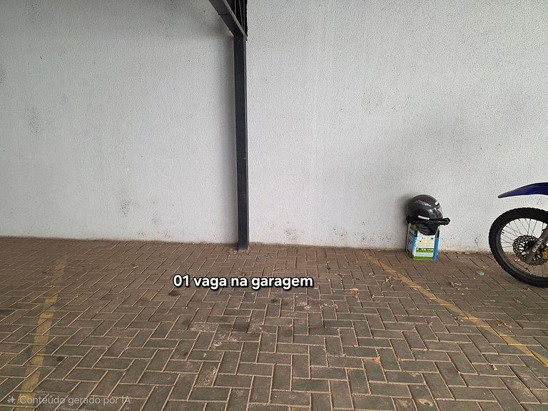 Apt Centro 2 Quartos 2 Banheiros c garagem