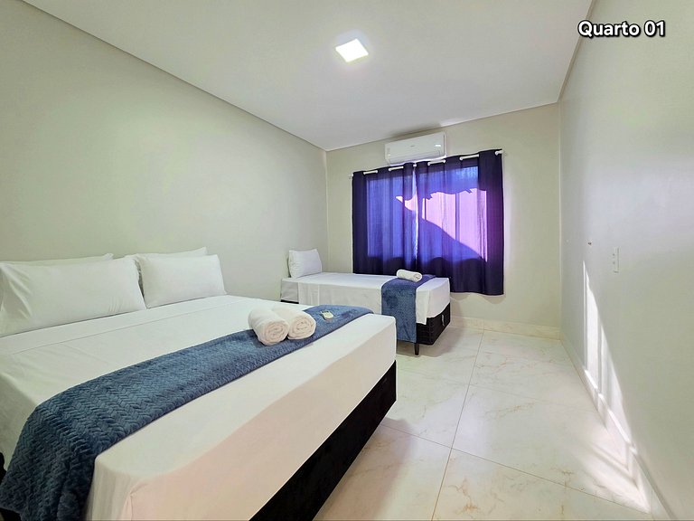 Casa nova com piscina 3 quartos 10 min Centro