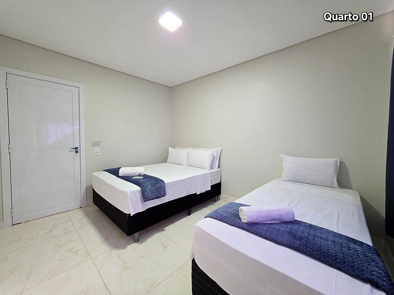 Casa nova com piscina 3 quartos 10 min Centro