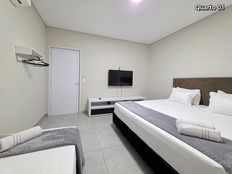 Apt 02 Recém construído 2 Quartos 10 min centro