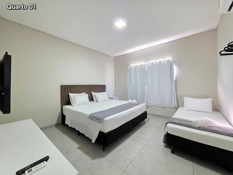Apt 02 Recém construído 2 Quartos 10 min centro