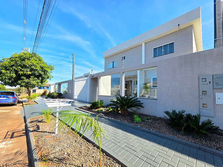 Apt 02 Recém construído 2 Quartos 10 min centro