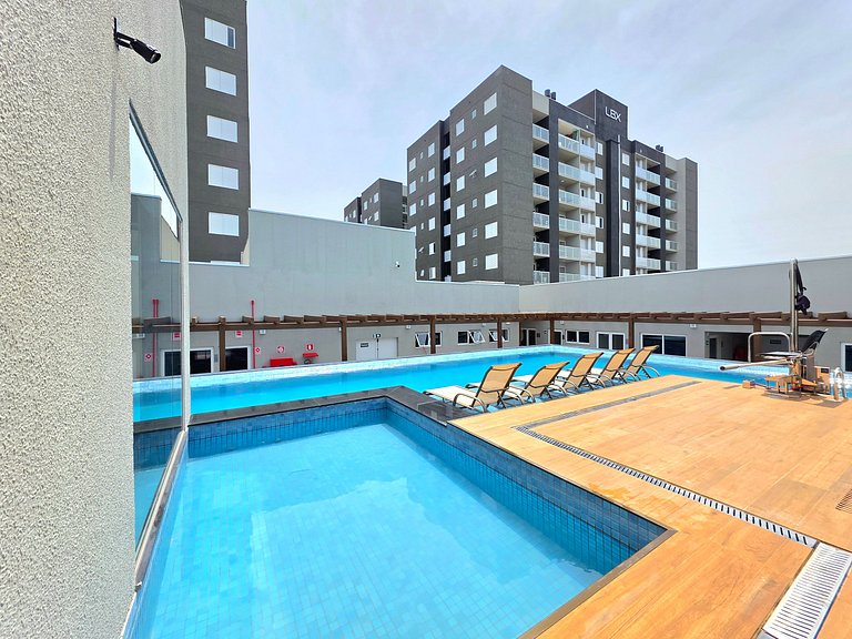 Apt 407 novíssimo 2 quartos com piscina/academia