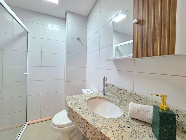 Apt 407 novíssimo 2 quartos com piscina/academia