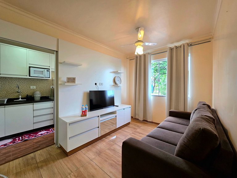 Apt 02 quartos 10 min Centro em condominio
