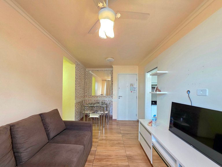 Apt 02 quartos 10 min Centro em condominio