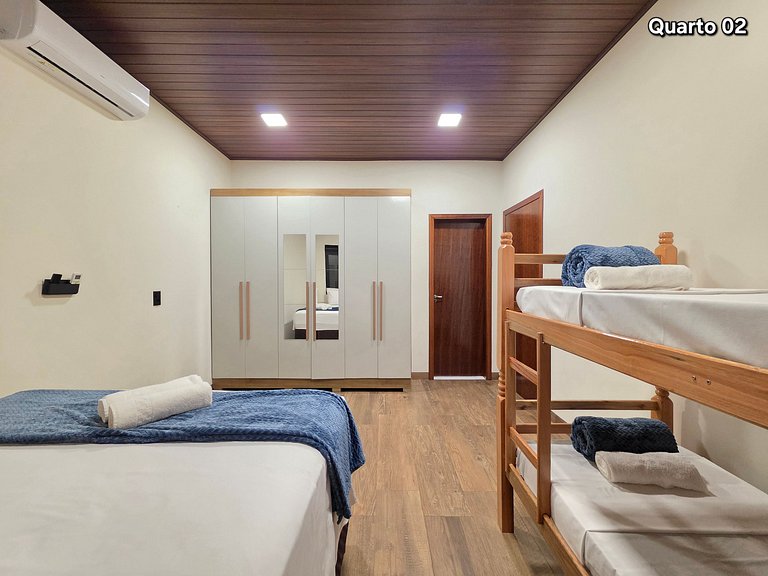 Casa 2 Quartos 2 WC Bairro tranquilo 6 min centro