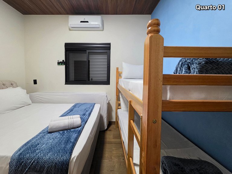 Casa 2 Quartos 2 WC Bairro tranquilo 6 min centro