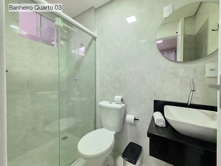 Apt 602 com 3 quartos 10min Paraguai e 5min centro