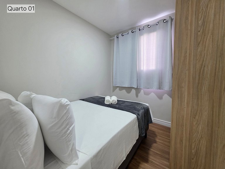 Apt 602 com 3 quartos 10min Paraguai e 5min centro