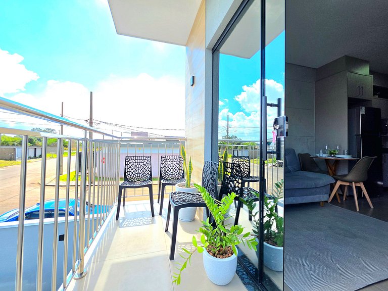 Apartamento 205 Novíssimo e Charmoso a 10 min Cent