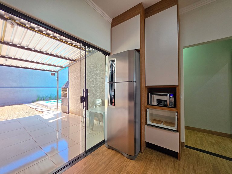 Casa para 8 pessoas com Piscina localização tranqu