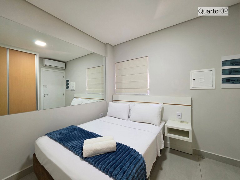 Apt Novíssimo 2 quartos em Ótima localização