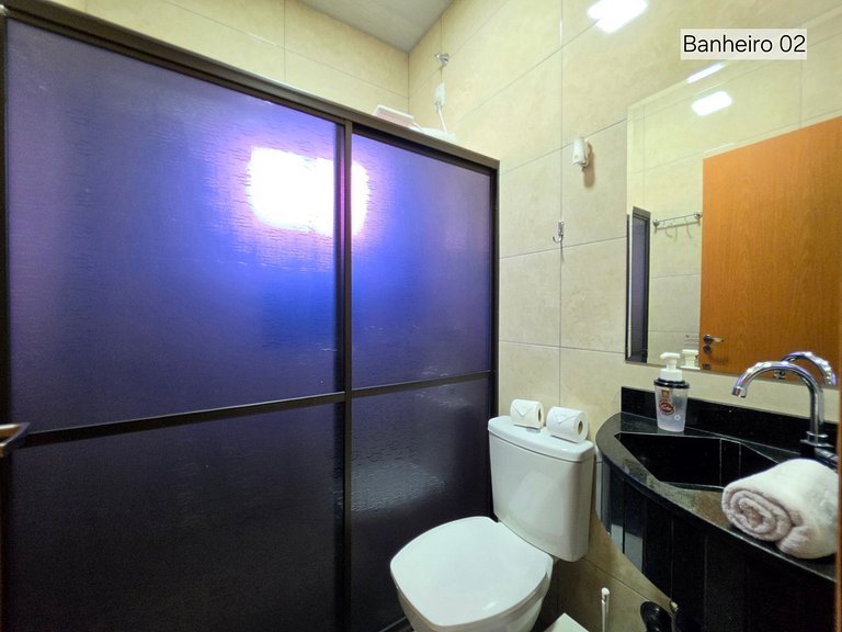 Casa para 8 Pessoas | Mesa de Sinuca 10 min Centro