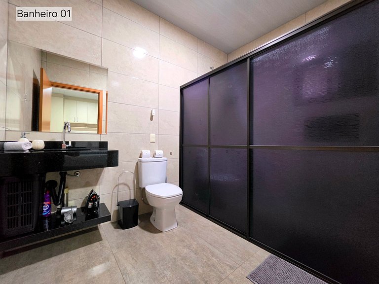 Casa para 8 Pessoas | Mesa de Sinuca 10 min Centro