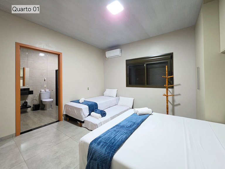 Casa para 8 Pessoas | Mesa de Sinuca 10 min Centro