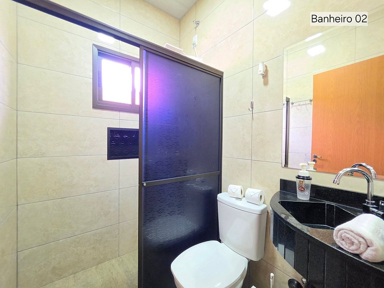 Casa para 8 Pessoas | Mesa de Sinuca 10 min Centro