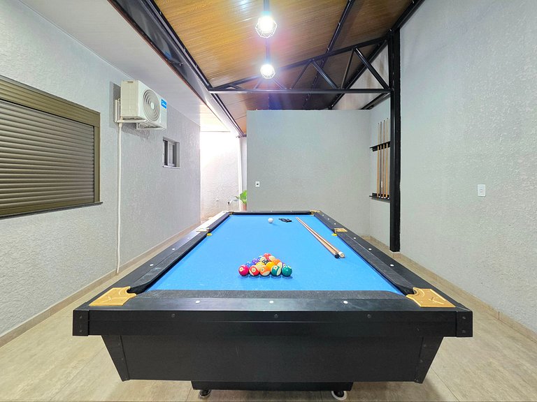Casa para 8 Pessoas | Mesa de Sinuca 10 min Centro