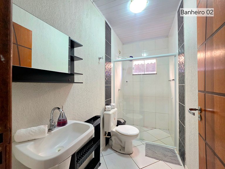 Casa Completa | 2 Quartos • Perto dos Atrativos